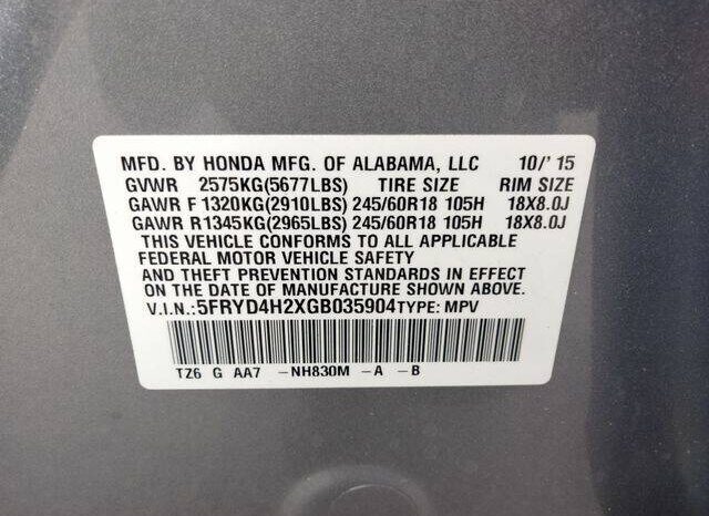 2016 Acura MDX full
