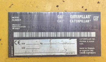 2015 Caterpillar 352FL full